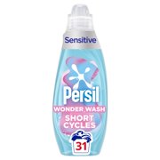 Persil Wonder Wash Sensitive* Non Bio Liquid Detergent Fast-Acting Formulation with a Pure Heaven Scent 837 ml 31 washes