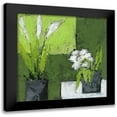 thumbnail image 1 of Persillon, Francoise 12x12 Black Modern Framed Museum Art Print Titled - Arums et tulipes ensemble, 1 of 5