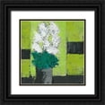 thumbnail image 1 of Persillon, Francoise 15x15 Black Ornate Wood Framed with Double Matting Museum Art Print Titled - Dahlias de reve, 1 of 4
