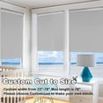thumbnail image 1 of Persilux 100% Blackout Roller Shades Cordless Shades & Blinds for Windows Roller Shades Thermal Insulated Shades for Doors, Home and Living Room Inside & Outside Mount (41" W x 72", 1 of 7