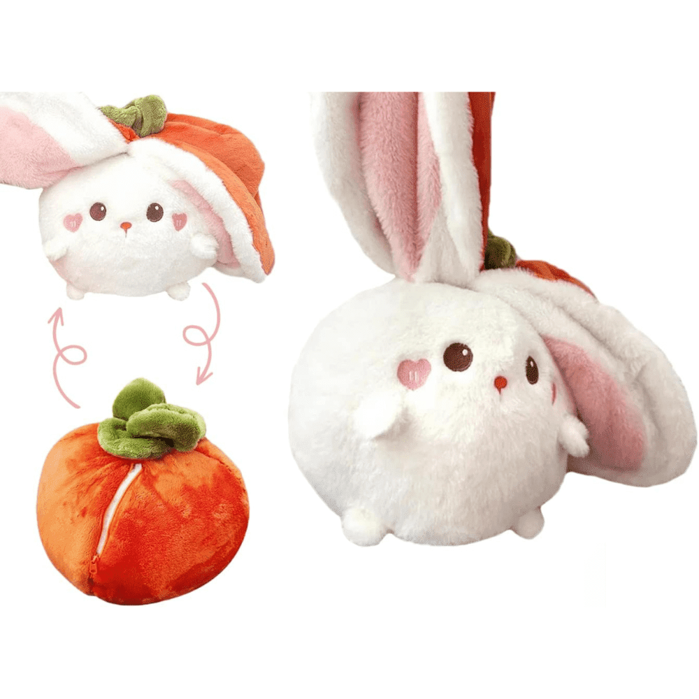 Persimmon Rabbit Plush Toy 10 Inches, Soft Persimmon Rabbit Stuffed Animals Plush Toys, Soft Persimmon Rabbit Plush Toy for Girls Boys, Perfect Persimmon Rabbit Gifts for Women