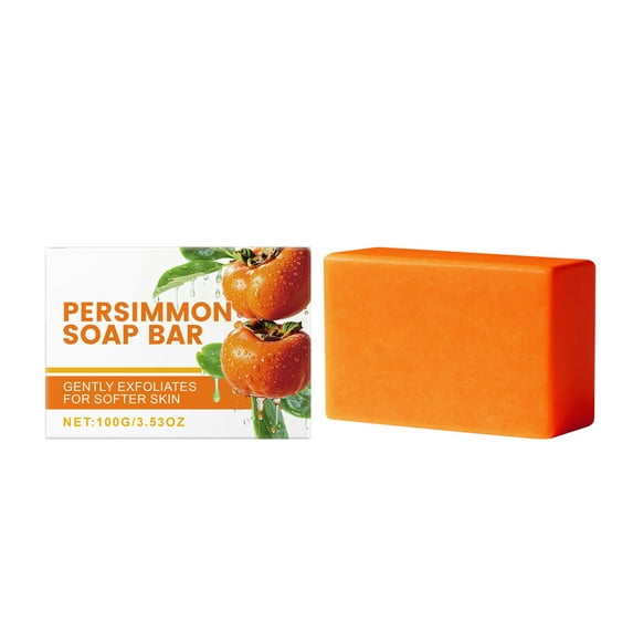 Persimmon Soap Bar for Body Odor Control, Natural Deodorant Body Bar Soap for Old People Smell, Remove Strong Smell, Organic Eliminating Odor Wash Soap for Women & Men