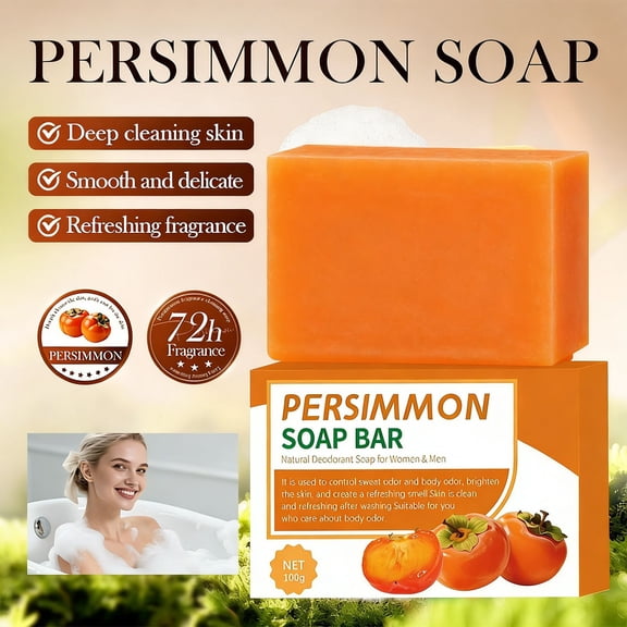 Persimmon Soap For Body Cleansing And Odor Control 100G