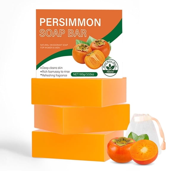 Persimmon Soap For Deep Cleansing And Odor Elimination 100G