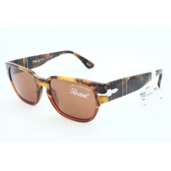 Persol 3245-S 1121/53 Havana Square Sunglasses Brown Lenses 52mm