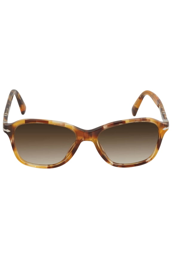 Gradient Brown Square Unisex Sunglasses 0PO3244S 112351 53