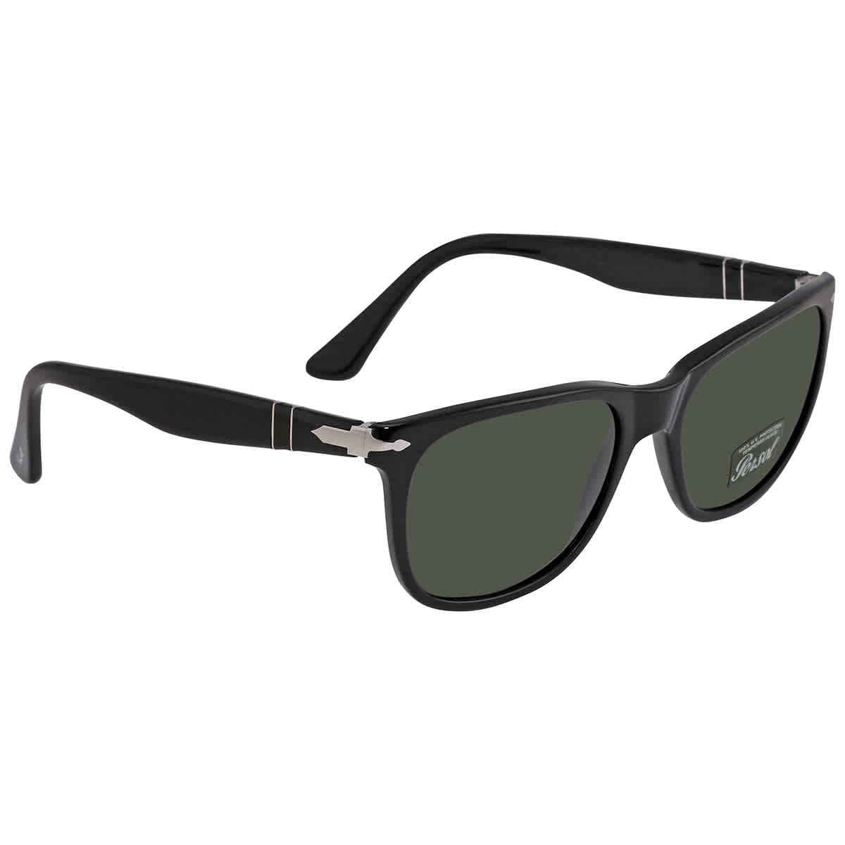 Persol PO3291S Sunglasses - Rectangular Frame, Polarized Lenses, Taupe Grey