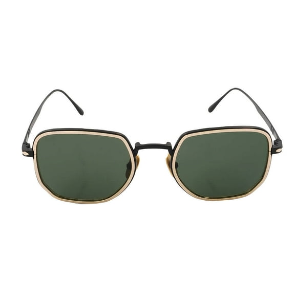 Persol Green Rectangular Titanium Unisex Sunglasses PO5006ST 800831 47