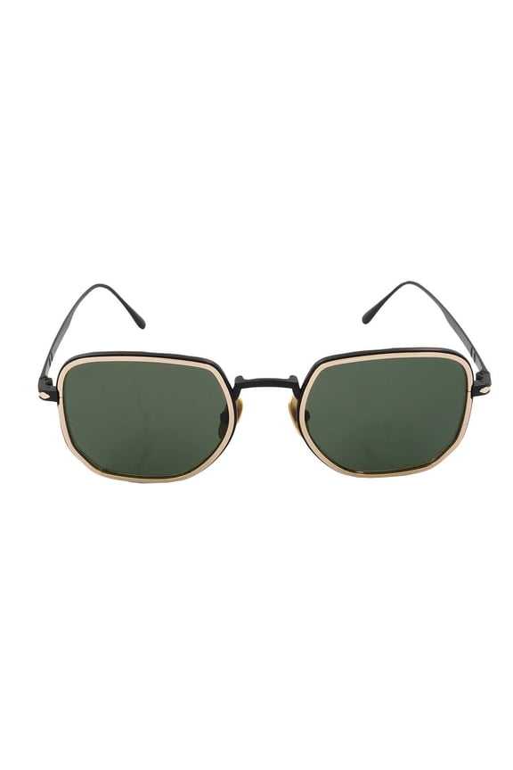 Green Rectangular Titanium Unisex Sunglasses PO5006ST 800831 47