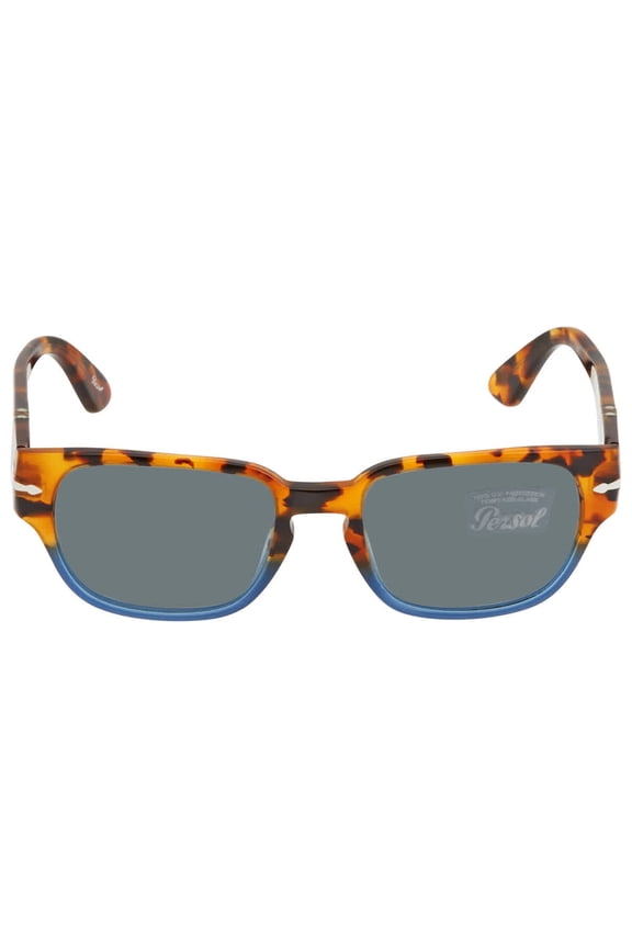 Light Blue Rectangular Men's Sunglasses PO3245S 112056 52