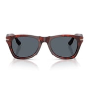 Persol Mens Havana Rosso Po8001s Acetate Phantos Sunglasses Grey