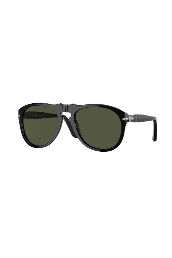 Men's PO0649-95/31-52 Black Square Sunglasses