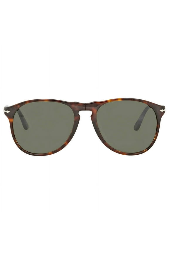 Men's PO9649S-24/31-55 Tortoiseshell Oval Sunglasses