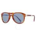 thumbnail image 1 of Persol PO0714SM 096/56 Sunglasses Terra Di Siena Light Blue Lens 54mm, 1 of 5