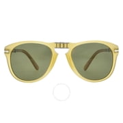Persol PO0714SM 204/P1 Steve McQueen Polarized Sunglasses Opal Yellow Green 54mm