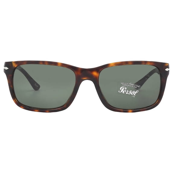 Persol PO3048S-24/31-58 Brown Rectangle Sunglasses
