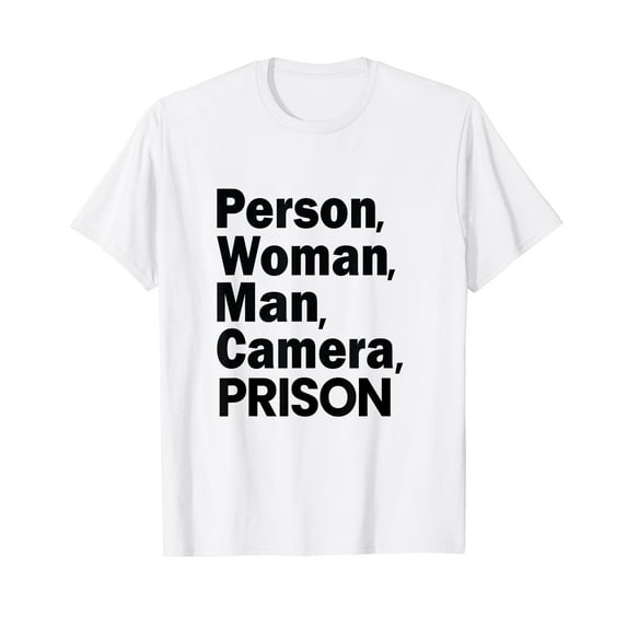 Person, Woman, Man, Camera, PRISON T-Shirt