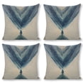 thumbnail image 1 of Person boat mountain Linen toss pillowcase Decoration pillowcase Gift preferred 20x20" Cushion cover 4 set Sofa pillowcase Sofa bedroom living room car, 1 of 7
