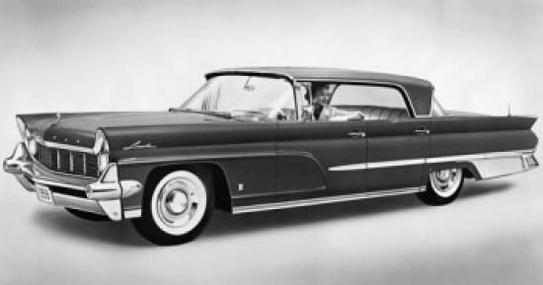 Person sitting in a 1959 Lincoln Canvas Art - (18 x 24)