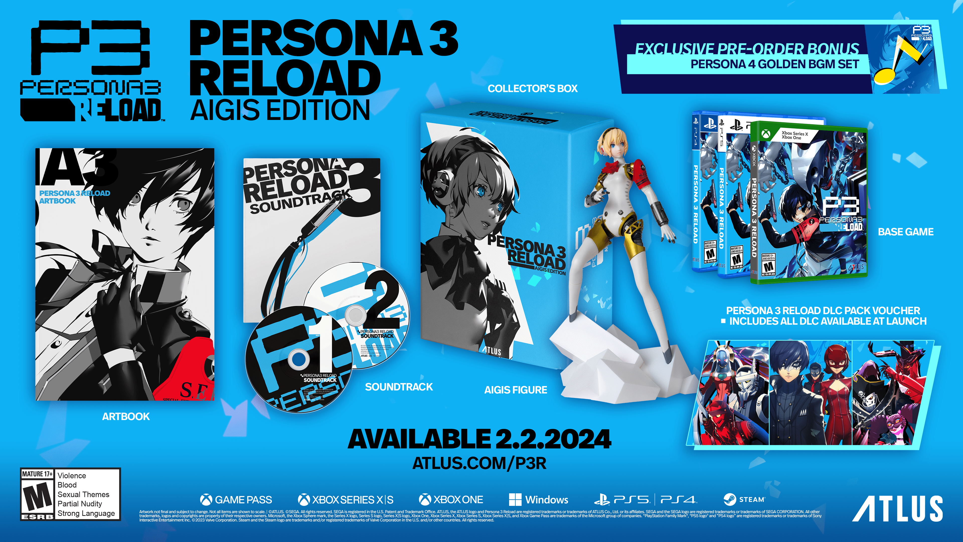 Persona 3 Reload Collector’s Edition, PlayStation 4