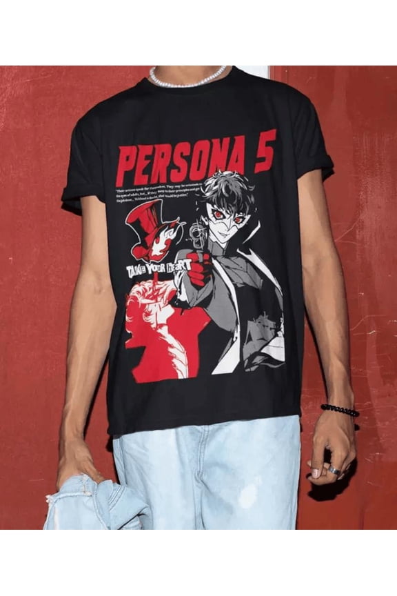 Persona 5, Goro Akechi, Shin Megami Tensei, Game Gift, Gaming Shirt, Anime T-Shirt, Manga Shirt, Gift for Gamer,Online Gamer Gift Video Game