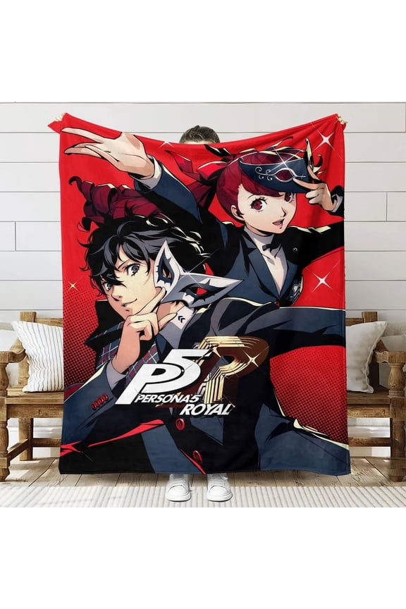 Persona 5 Royal Throw Blanket Gifts for Fans Lover Girls Boys Women Present Hoodie Him Bed 30"x40"