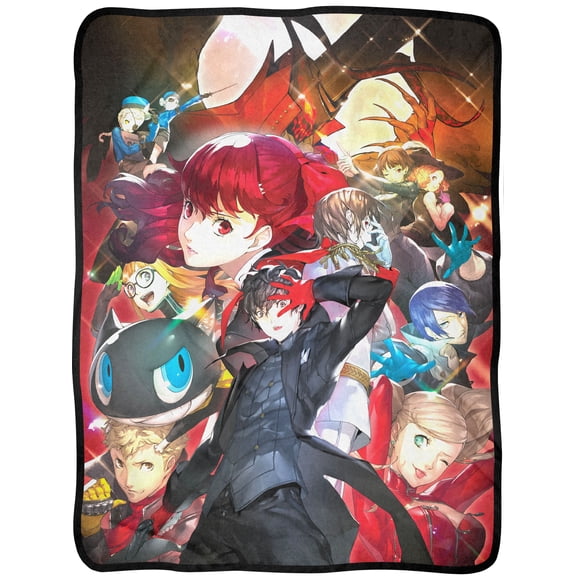 Persona 5 Royal Throw Blanket - P5 Video Game Fuzzy Soft Fleece Throw Blanket For Bed Couch 45" x 60"