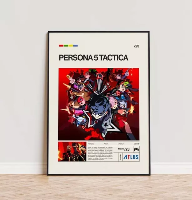Persona 5 Phantom Thieves Poster – 12x18 Inch Gaming Wall Art, Anime Decor Gift