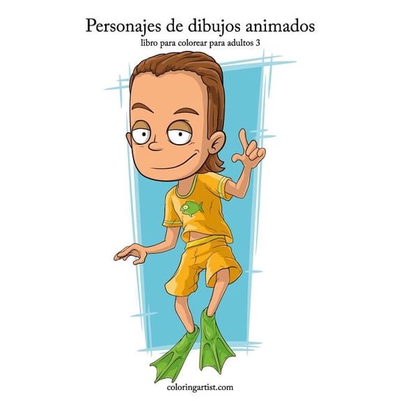 Personajes de Dibujos Animados Personajes de dibujos animados libro para colorear para adultos 3, Book 3, (Paperback)