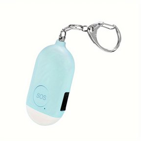 [Personal Alarm Keychain] USB Rechargeable 130dB Personal Alarm Keychain for Women - SOS Emergency Safety Siren with LED Light, Panic Button or Pull Pin Alert Device - Compact & Lightweight Design