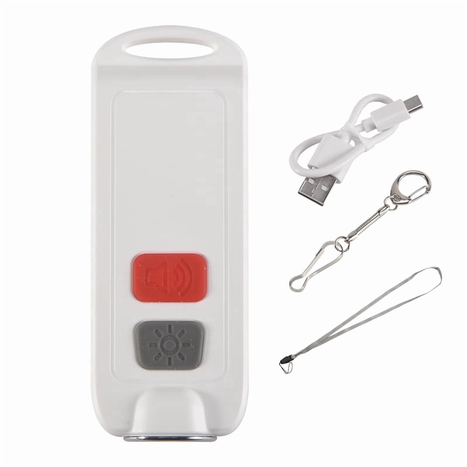 AMIR Sound Personal Alarm 10-Piece Set – Loud Siren, LED Flashlight, Whistle & More For Women, Kids, Seniors (Black)