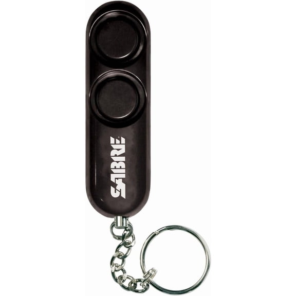 Personal Alarm With Key Ring, 120dB Alarm, Audible Up To 1,280 Feet (390 Meters), Simple Operation, Reusable, Black