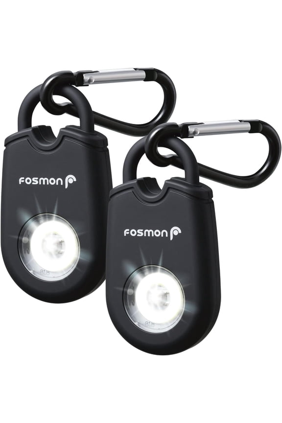 Personal Alarm for Women (2-Pack), Self Defense Protection Keychain Safety Sound Siren 125DB with Strobe Light LED Flashlight Carabiner, SOS Emer ncy Security Alert Device for Kids Elderly Men
