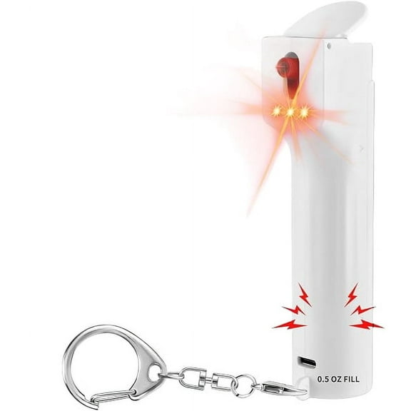 Personal Alarm for Women,Max Strength Pepper spray Gel & Led Strobe Lights,Pepper Spray Combo for Women, 130dB Self Defence Keychain Alarm Pepper Spray Gel, Rechargeable, Gift for Women