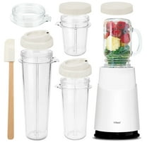 Holstein Housewares 250W 2-Speed Hand Blender, White/Gold - Ideal for  On-The-Go Smoothies, Shakes, and Protein Drinks