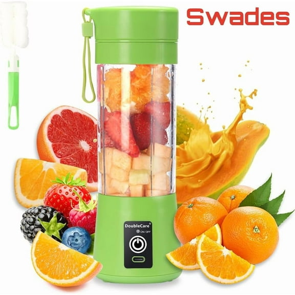 Personal Blender for Shakes and Smoothies, Portable Blender with 6 Blades, Blender shake Smoothie for Kitchen Personal Size Blenders with Rechargeable, 380Ml Traveling Fruit Veggie Juicer
