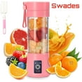 thumbnail image 1 of Personal Blender for Shakes and Smoothies, Portable Blender with 6 Blades, Blender shake Smoothie for Kitchen Personal Size Blenders with Rechargeable, 380Ml Traveling Fruit Veggie Juicer, 1 of 7