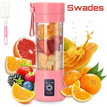 Personal Blender for Shakes and Smoothies, Portable Blender with 6 Blades, Blender shake Smoothie for Kitchen Personal Size Blenders with Rechargeable, 380Ml Traveling Fruit Veggie Juicer