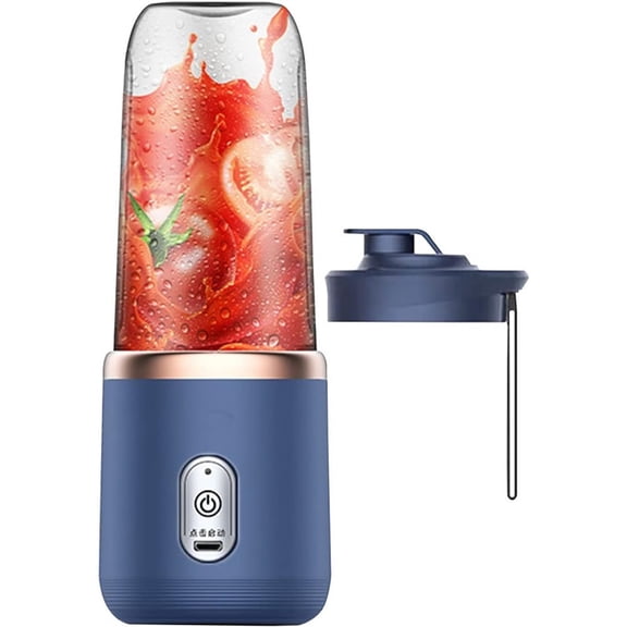 Personal Blender for Shakes and Smoothies, Portable Mixer, Fruit Juicer USB Rechargeable with 6 Blades, Handheld Blenders for Sports Travel and Outdoors, Small Electric Mini Blender