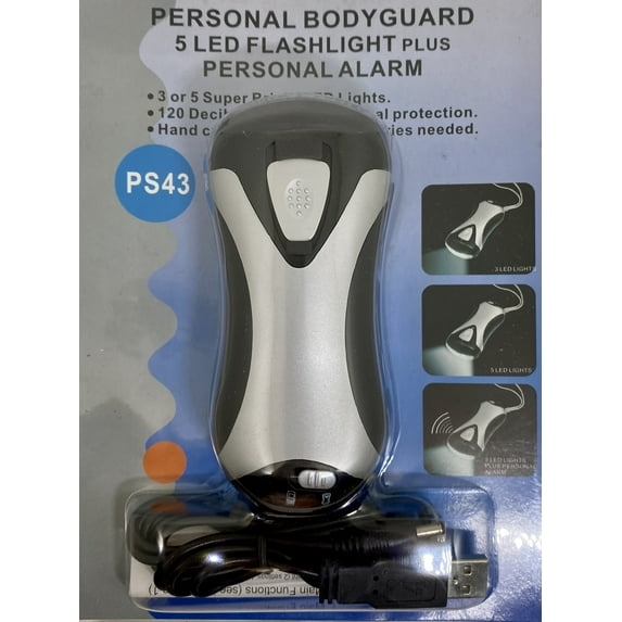 Personal Bodyguard 5 LED Flashlight Plus Alarm