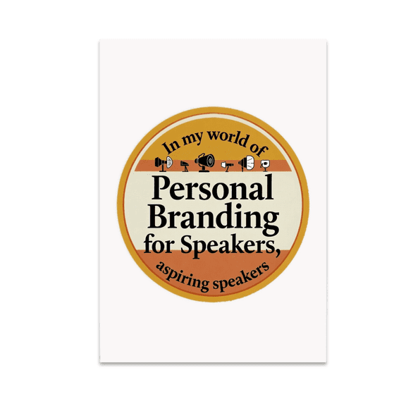 Personal Branding Wall Art - Aspiring Speakers - 13x19 Poster Print