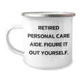 thumbnail image 1 of Personal Care Aide Gifts from Men to Retired Caregivers - Camp Mug with Funny Quote 'Figure It Out Yourself', Father's Day Unique Gifts, 1 of 4