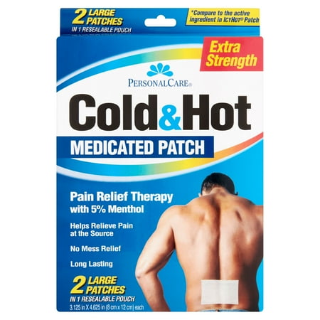 Personal Care Cold & Hot Pain Relief Therapy Patch, 2 ct