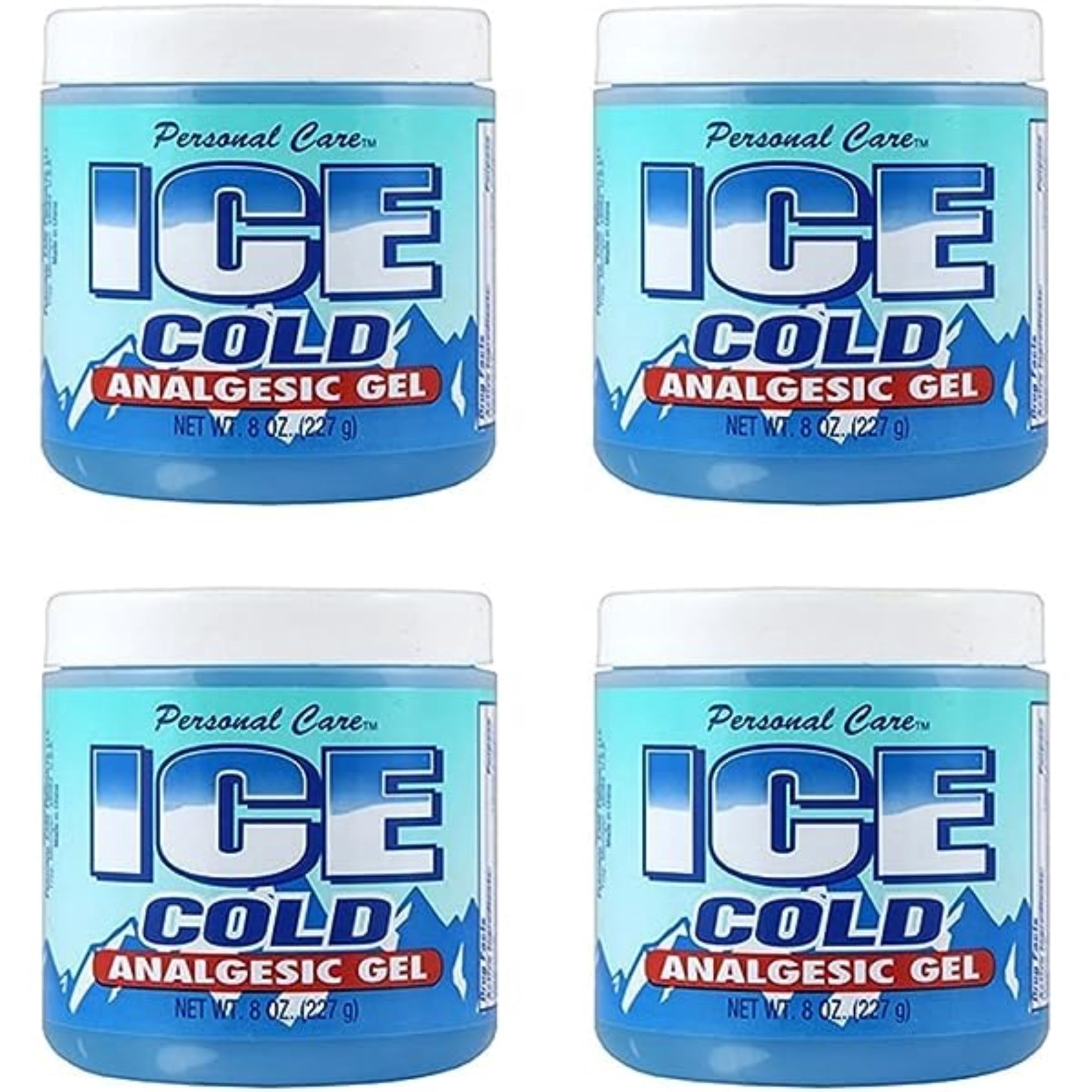 Personal Care Ice Cold Analgesic Gel 8oz Simple Back Ache Strains Sprains Treatment Area Until Pain Soreness Relieved Minor Aches Suitable Temporary Relief Cold Gel Cooling Penetration Joint Pack of 4