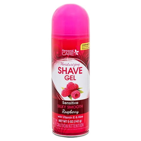 Personal Care Moisturizing Raspberry Shave Gel. With Vitamin-E and Aloe Vera. 5 Oz