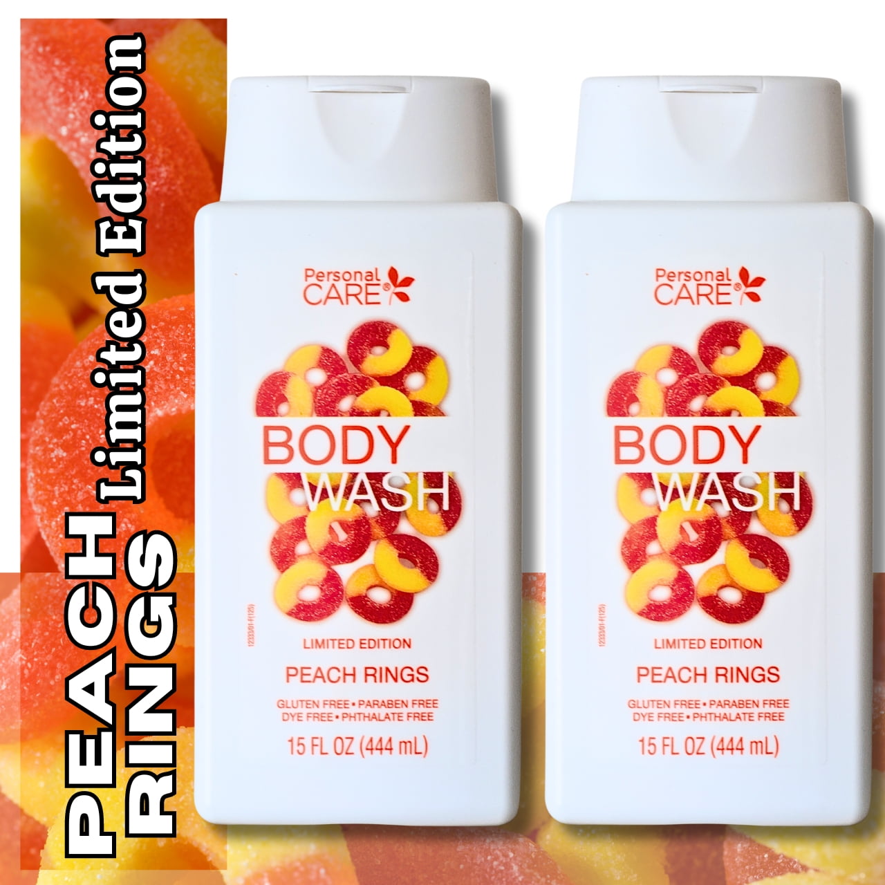 Personal Care Peach Rings Limited Edition Body Wash Gluten Dye