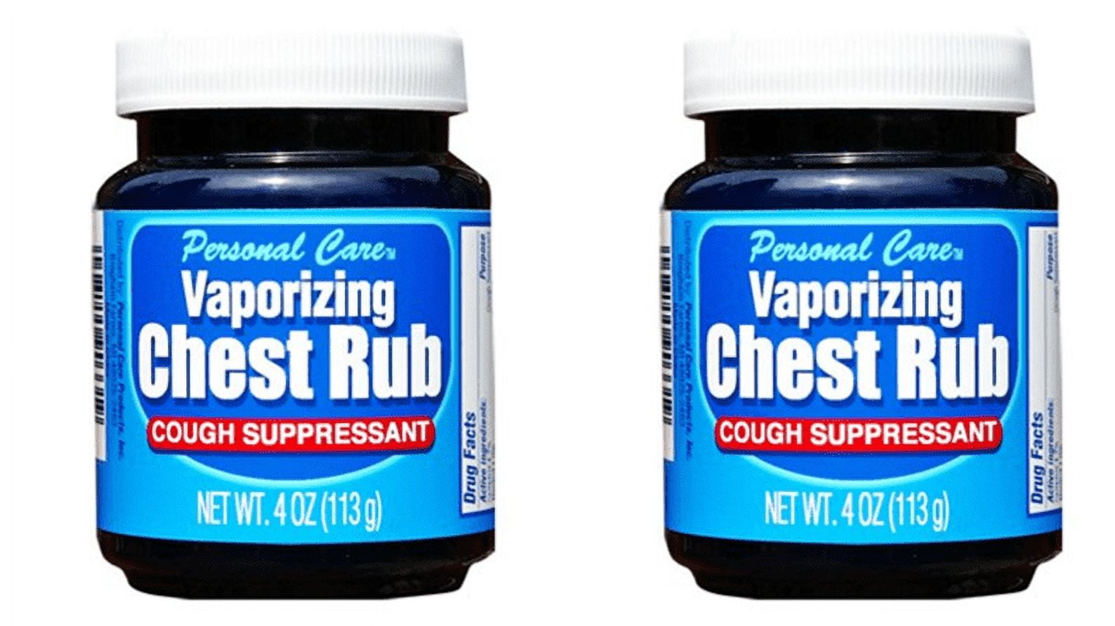 Personal Care Vaporizing Chest Rub Cough Suppressant 4 oz Pack of 2