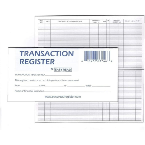 Transaction Register Names Transaction Registers