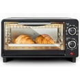 thumbnail image 1 of Personal Compact 2 Slice Countertop Toaster Oven with 15 Minute Timer & Adjustable Temperature, Bake, Broil, & Toast, Black, 1 of 7