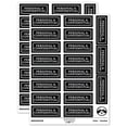 thumbnail image 1 of Personal & Confidential Double Line Border Sticker Set - Black - Matte Finish - 2.00" Large, 1 of 7